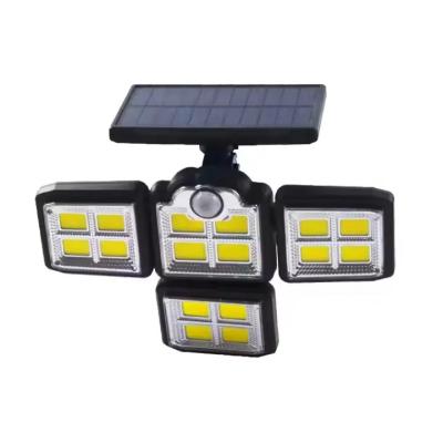Wall Mount Solar Garage Four Heads Led Motion Sensor Security Light