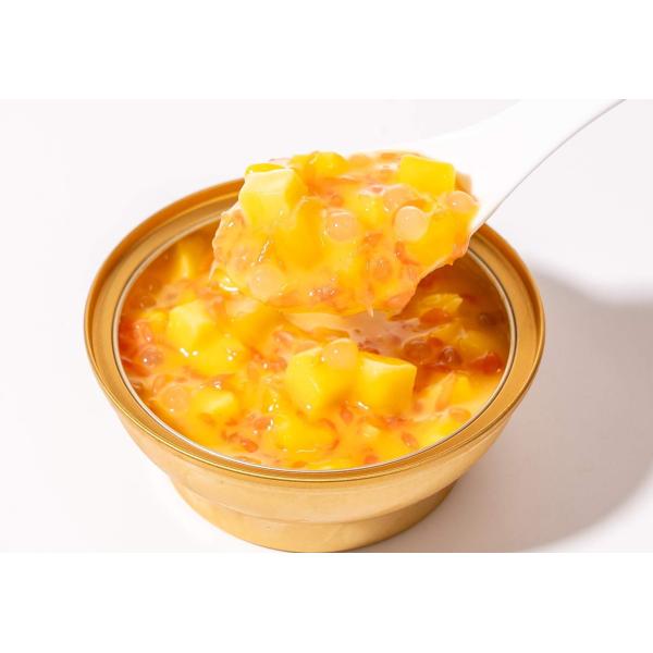 Двойные свежие огурцы манго Помело Саго Пудинг Мгновенная готовая еда