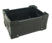 Couche UV gris en plastique carton ondulé en carton ondulé en plastique poubelles de déménagement