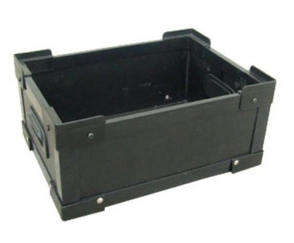 Reusable Plastic Moving Bins Gray Plastic Tote Crates Foldable