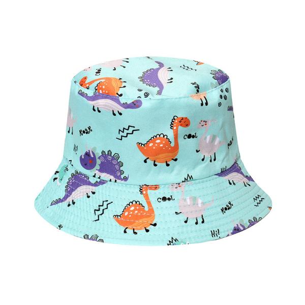 Cute Cartoon Dinosaur Fisherman Hat Sunshade Sun Protection Casual All-Match Bucket Hat