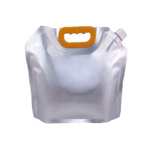 Gravure Printing Food Grade Aluminum Foil Spout Bag Medium Sized Zipper Top Sealing Strong Light Protection Liquid Handling