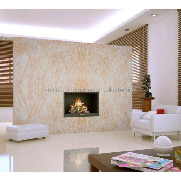 Polished Spider Golden Marble Slab Ideal for Modern Villa Wall Floor Graphic Design