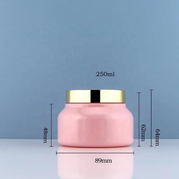 250g Acriylic PET Plastic Cosmetic Jars Containers Hot Stamping