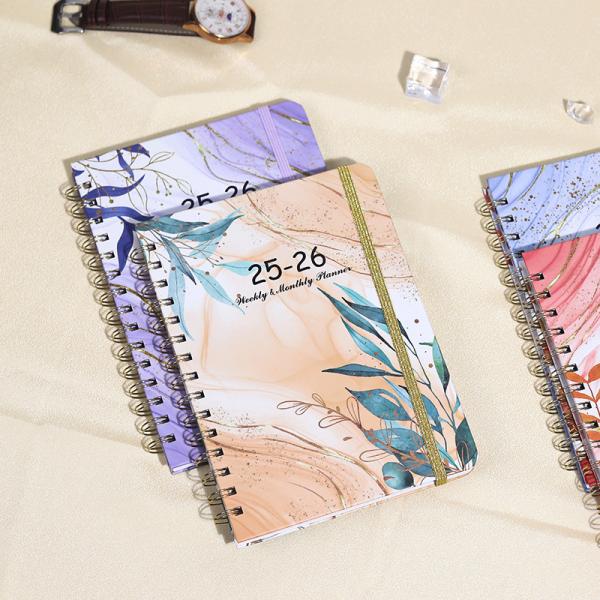 Utilisation académique Cahier à spirale à couverture rigide avec reliure à vis Durabilité Type de reliure élevé Reliure à vis