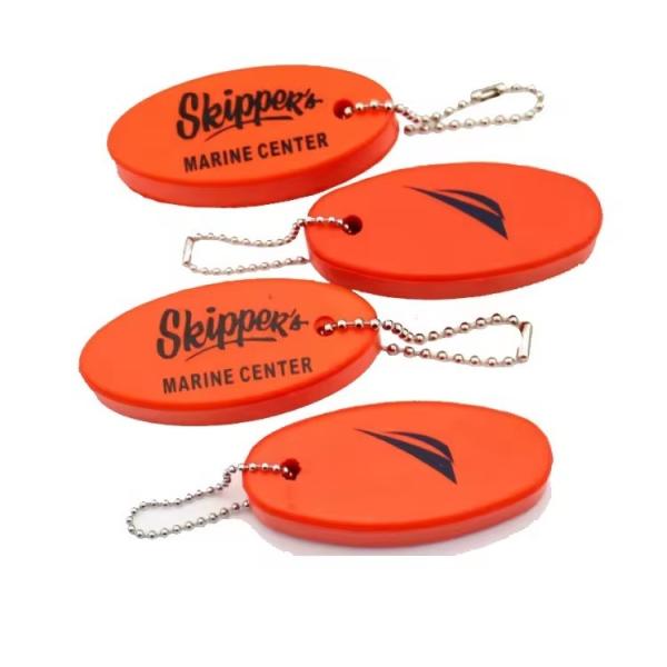 Sports Floating Rugby Ball Keychain Badge Boat Rubber NBR PU Foam Custom