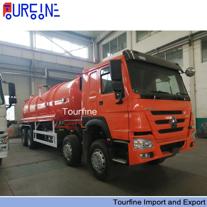 20000L Sinotruk HOWO 12 Wheel Vacuum Sewage Suction Truck for Waste Water Collection