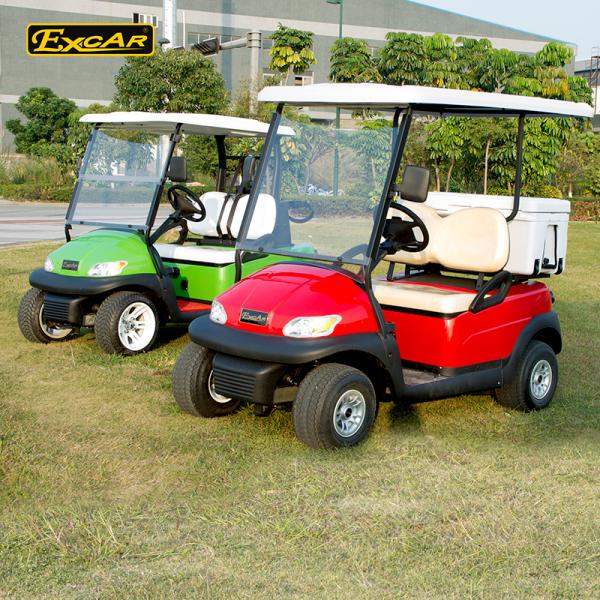 Автомобиль гольфа красной троянской батареи 48В электрический с небольшим багги коробка/2 гольфа Сеатер льда