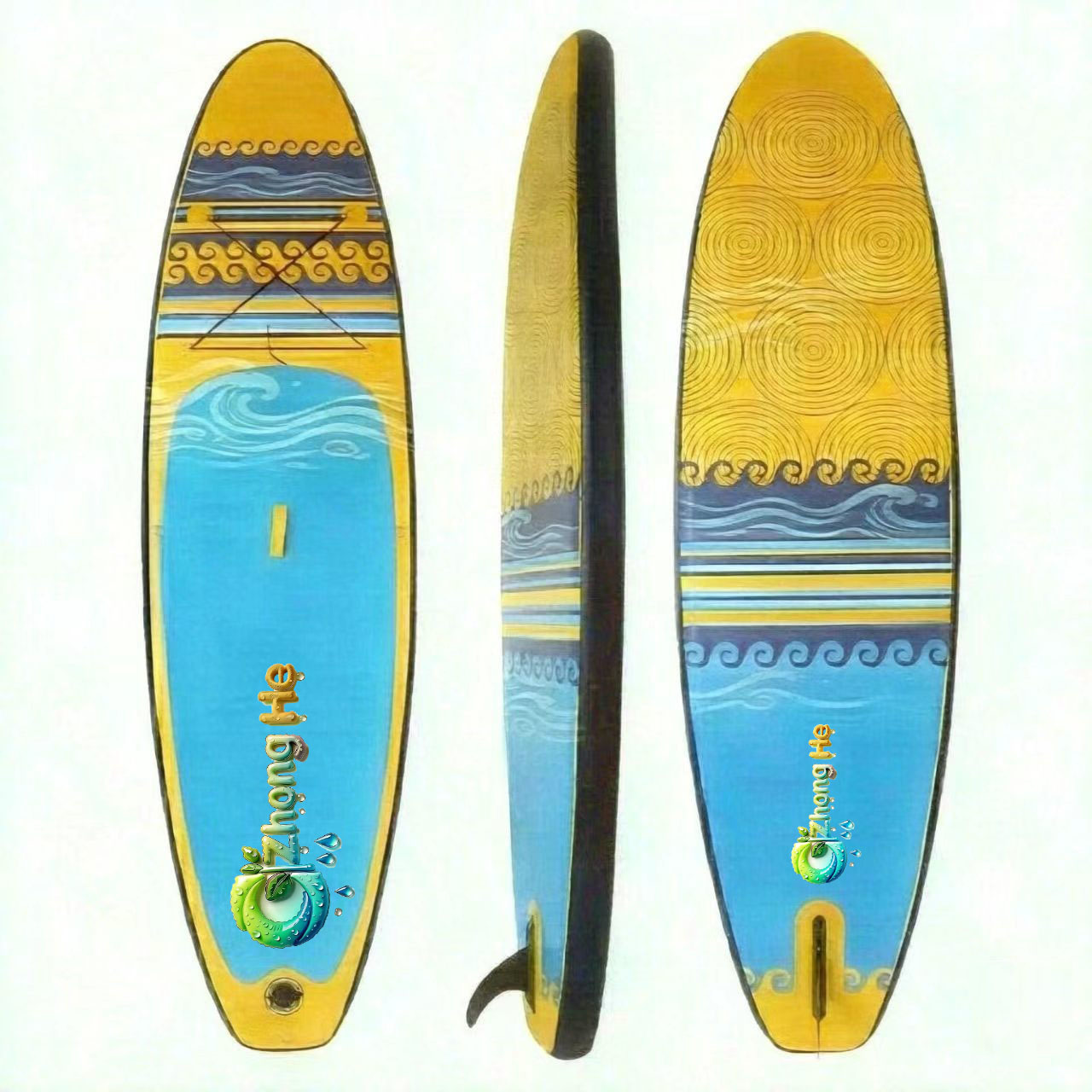Factory supply Foldable Inflatable PVC Stand-Up Paddleboard (SUP) for Adult Surfing & Kayaking