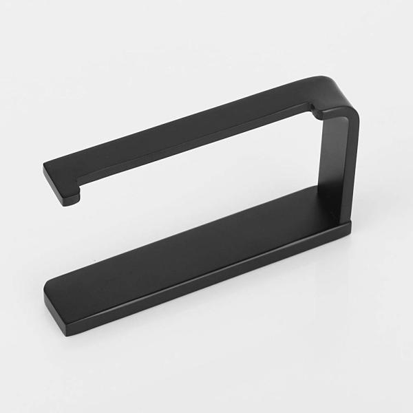 Matte Black Wall Mounted Toilet Roll Storage Durable  For Home Hotel