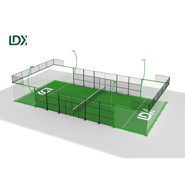 2025 New High-Quality Panoramic Glass Panel Tennis Court, Manufacturer Custom Sales