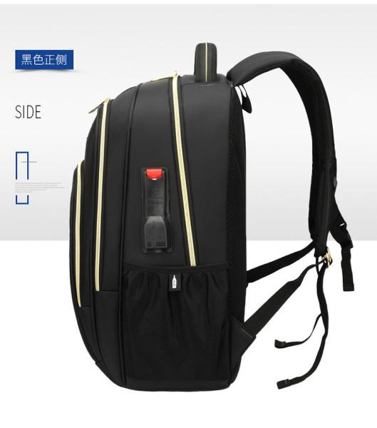 Convenient Waterproof Backpacks With A Lot Of Zippers Soft Handle Durable Nylon Fabric