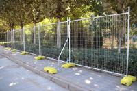 Site de construction Temporaire de sécurité de la clôture de treillis métallique avec des panneaux de liaison de chaîne américaine