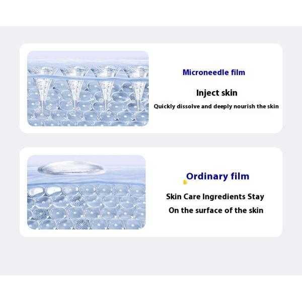 Single Sided Painless Microneedle Acne Patch Microcrystals Water Activated PE Adhesive Sticker for Masking Use