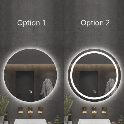 Copper Free Sensor Touch Mirror 5mm LED Backlit Bathroom Mirror Customized