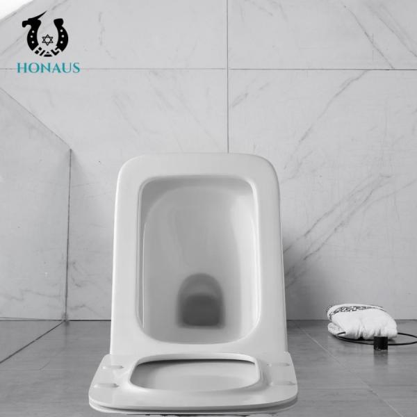 High End European Ceramic Wall Hung Toilet With Rimless Square Shape Water Closets