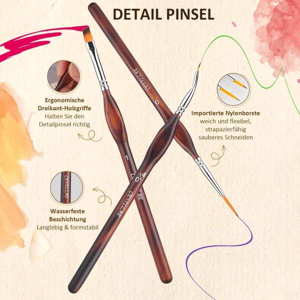 Long Lasting Hobby Paint Brushes For Models Tabletop Wargaming