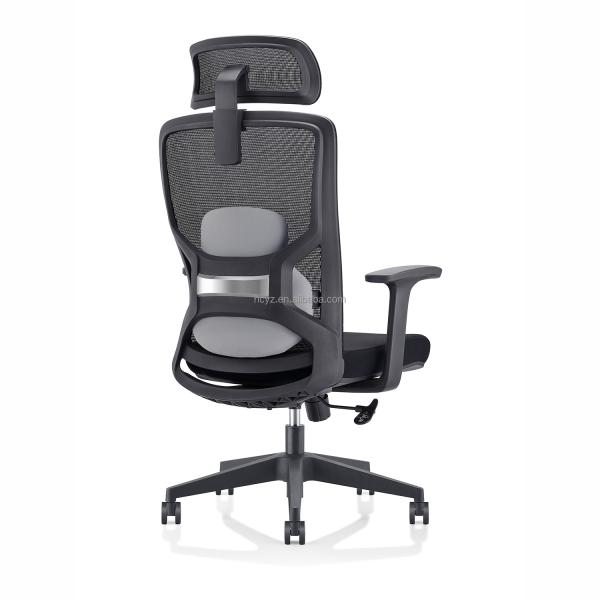 Mesh Office Swivel Chair with Self-Loading Mechanism and Adjustable Backrest 90-135°