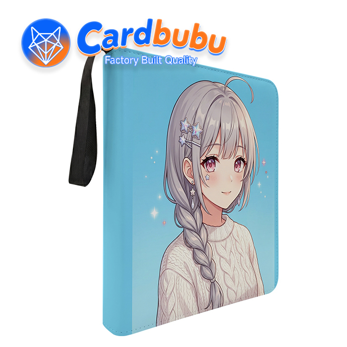 Portable Trading Card Binder 8 Colors PU Pokemon Trading Card Book