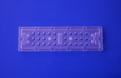 SMD 3535 Led Street Light Lens , 28 In 1 80x150 Degree Led Optical Lens
