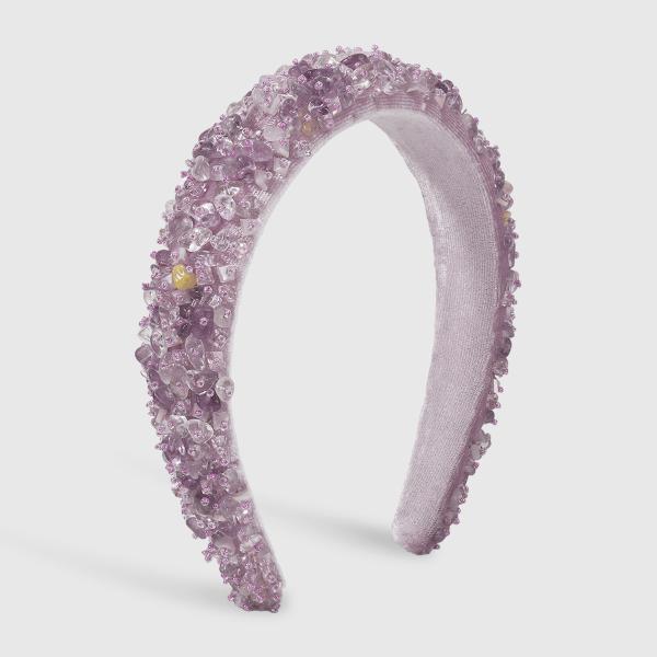Europe United States fashion Baroque crystal heavy industry beaded irregular gravel headbands luxury accessories