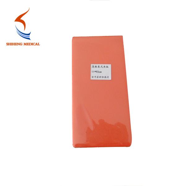 First aid splint blue orange color packaged in flat or roll