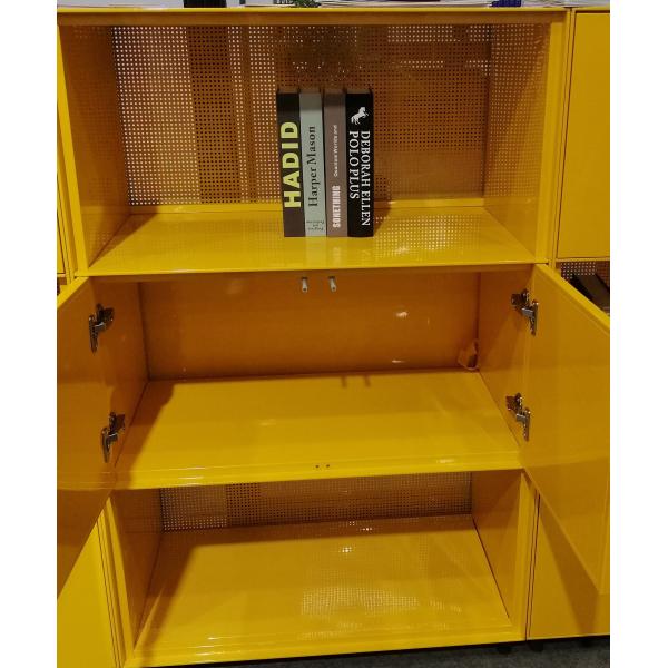 Arriba y abajo del borde delgado abierto del gabinete 5m m de la puerta de oscilación del metal   Color de RAL