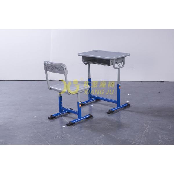 Student Study Table And Chair Set Lifting 1.5mm Iron Aluminum Frame