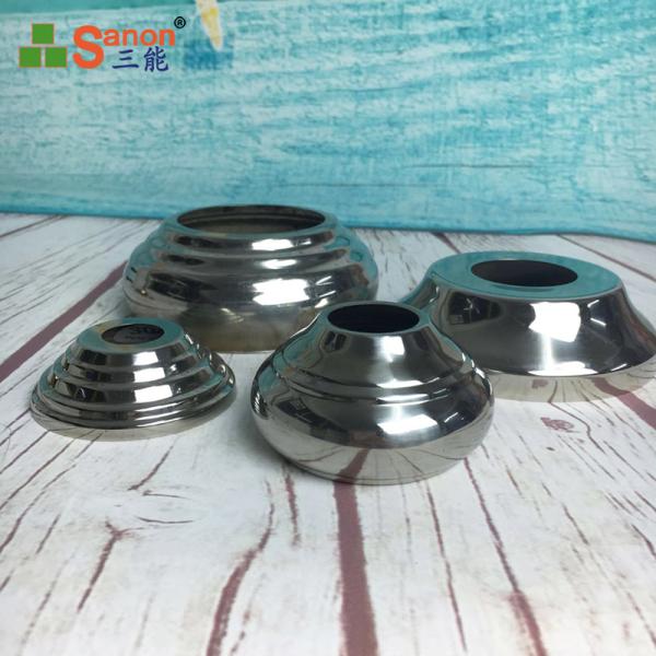 Крышка основания нержавеющей стали 304 аксессуаров трубки декоративным установленная настилом для круглый прокладывать рельсы столбов