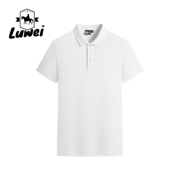 Вышивка логотипа мужской поло футболки грудь кардиган решеткой полиэстер