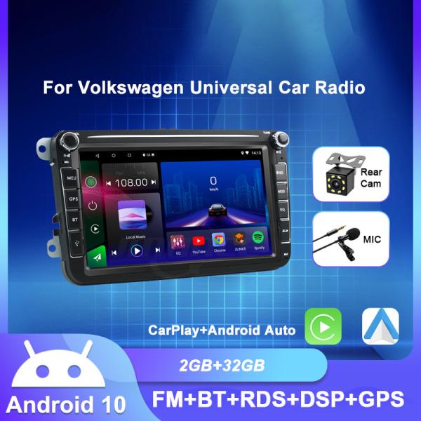 Bluetoothのアンドロイドの10.1のカー ラジオ1GBのRAM可聴周波ステレオVWのカー ラジオ