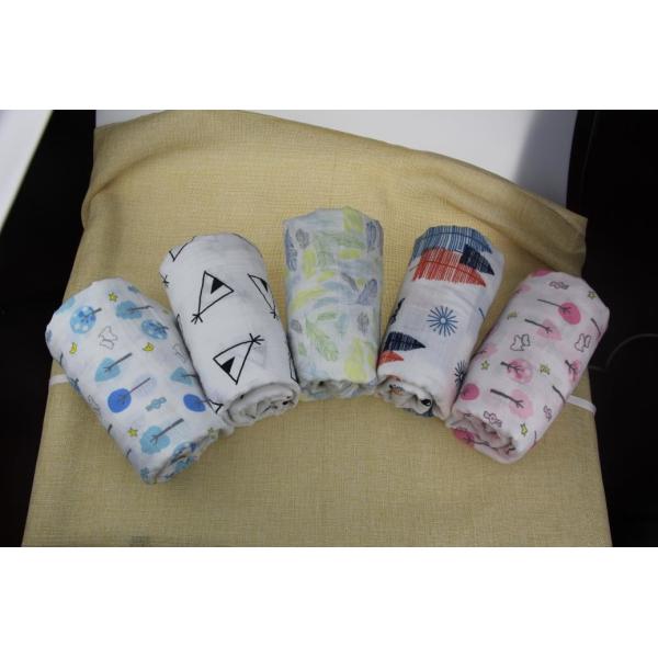 Infant Organic Cotton Swaddle Blankets Super Soft Water Absorbent Safe Healthy