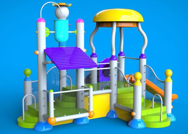Holiday Water Park Equipment / Water Games Park Funny Waterfall Fountain Toys