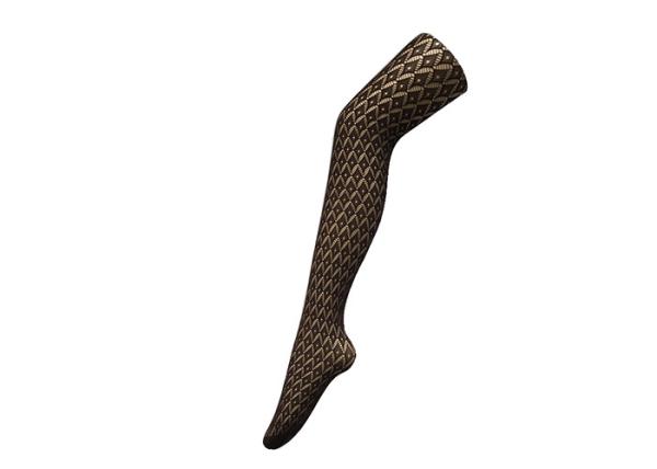 Professional  Ladies Fishnet Tights Square Zigzag Pantyhose Tights