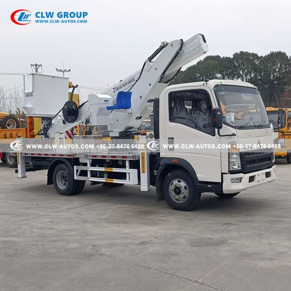 HOWO 21m Aerial Work Platform with 360-Degree Rotation and 200kg Load Capacity for High-Reach Applications