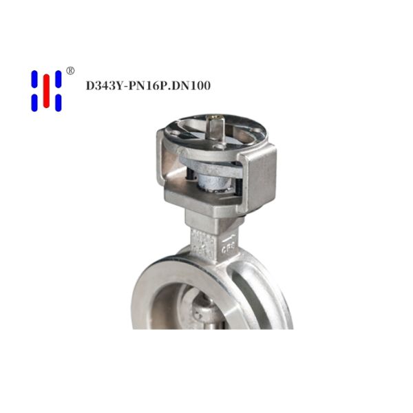 DN100 PN16 Flanged Stainless Steel Triple Offset Butterfly Valve