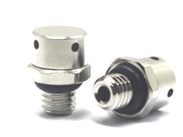5.0mm Vent Rite Air Oxidized Black Valve One Way Vent Valve CJ06-N002 Metal Threaded Waterproof Air Permeable Valve Reliable Metal Vent Valve for Outdoor & Industrial Electronics