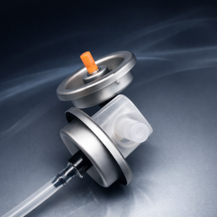 25.4mm Portable Oxygen Spray Valve with Metal and Plastic Construction for Canister Applications
