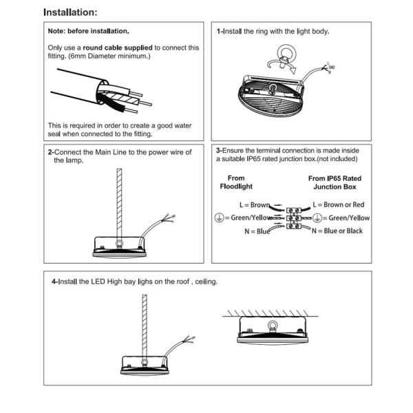 HB05 Anti-glare Brightness range, softer lighting not prone to eye damage LED high bay light led project flood light