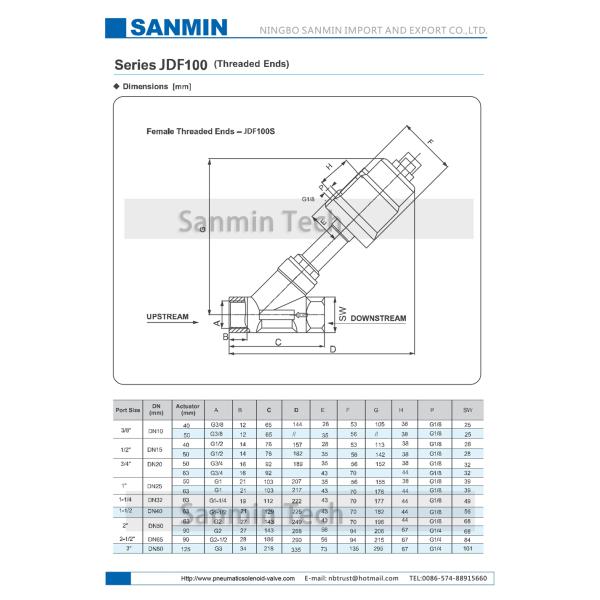 Модулирующая лампа поршеня привода клапана места угла нержавеющей стали пути JDF100 2 пневматическая для газа масла воздуха