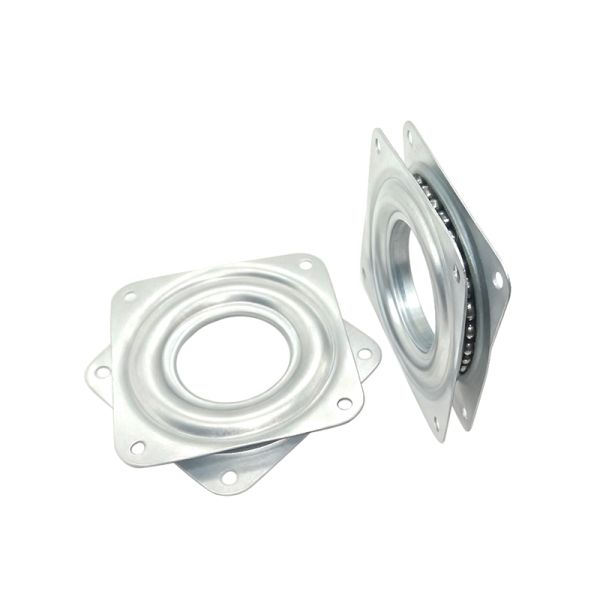 3 - Inch Metal Turntable with Steel Balls 360 - Degree Rotating Hollow Small Turntable Hardware Bearing