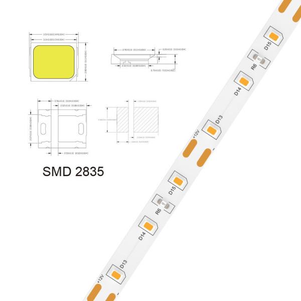 5V 8mm 320LEDs 4000K IP65 1cm One Cut Waterproof Electroplate COB Flexible LED Strip Light
