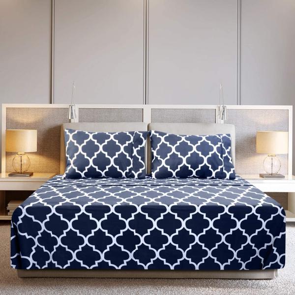 80gsm 100% Polyester Microfiber 4PCS Portable Printing Bed Sheet with NO Filling