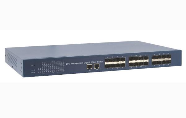 Giga SFP Slot fiber optic network switch 24 Port 52Gbit High Power