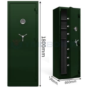 Fire Prevention Led Light Safe Gun Safe Box  Smart For Secure Storage Gun Rack Safe