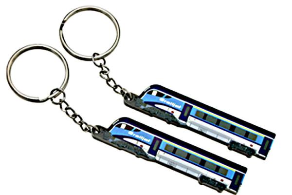 Custom Advertising Promotional Logo Injected Imprinted PVC Rubber Keychain