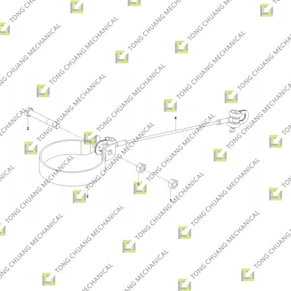 A810301010755 Safety Rope Buckle，Safety Cable Fastener，Lifting Safety Buckle，Mechanical Safety Snap Hook，Concrete Machinery Safety Buckle，Fixed Safety Rope Clasp，Heavy-duty Safety Fastener