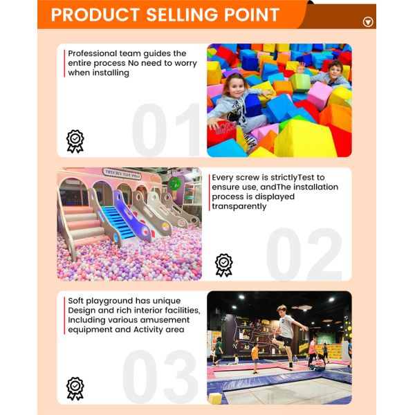 Soft Playground Park (372㎡) – Custom Indoor Playground | Yellow Theme