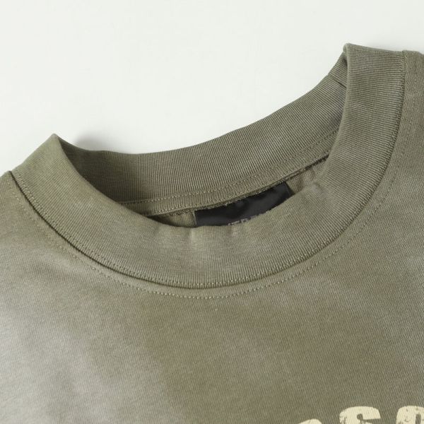 Customized Retro Vintage Gradient 100% Cotton Breathable Short Sleeve Men's Summer Loose Oversized Fit T-Shirt 280g Letter