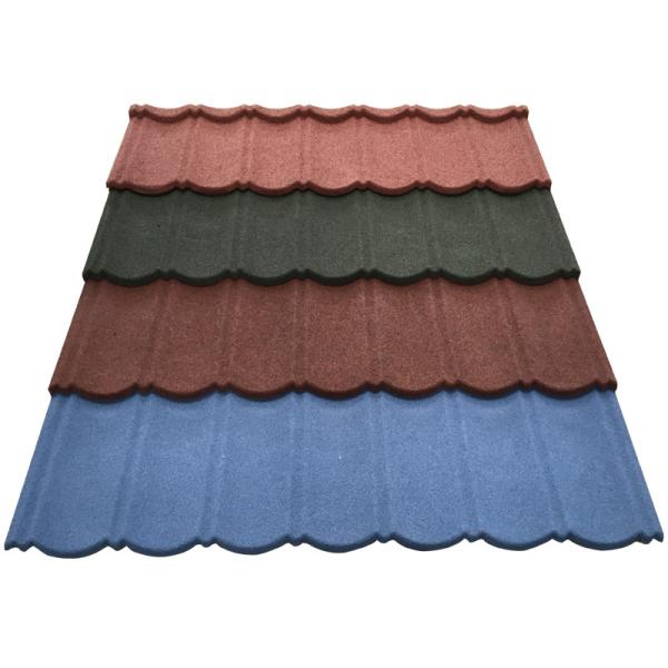 Colour Stone Roofing Tiles in Bond Design for Stone Coated Steel Roofing Sheet in Black Orange Brown Red Green etc